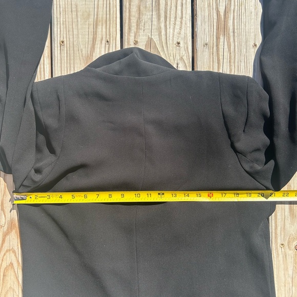 Anthropologie X Cartonnier Cornerstone Black Open Front Blazer‎ Sz Large - Picture 10 of 11